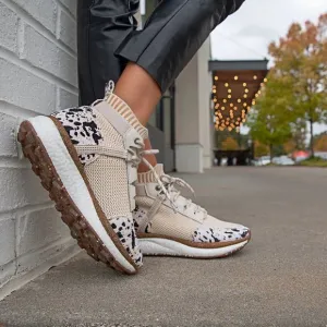 OTBT Hybrid High Top Platform women’s Sneaker size 6.5 shoes animal print lace-