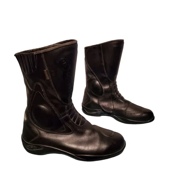 Oxtar Matrix Gore-Tex Black Motorcycle Riding Boots Men's Size 10.5, Eur 44