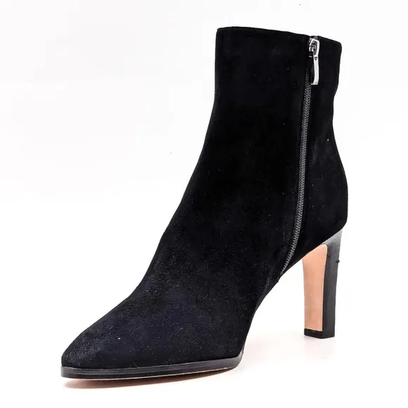PAIGE Women’s CAMI SUEDE ANKLE BOOTS WITH ZIPPER DETAIL BLACK SIZE 9.5 NWOT $395
