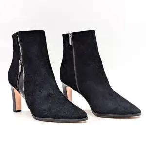 PAIGE Women’s CAMI SUEDE ANKLE BOOTS WITH ZIPPER DETAIL BLACK SIZE 9.5 NWOT $395