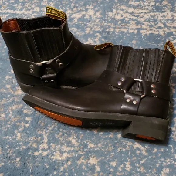 Parkside Black LeatherShort Boots size 10 1/2