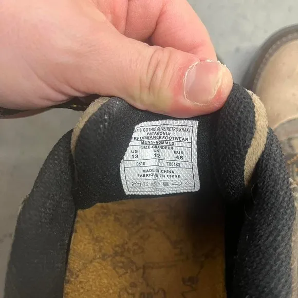 Patagonia hog tie hiking shoes