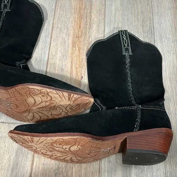 PATRICIA NASH Bergamo Western Mid-Shaft Boots size 9- EUC
