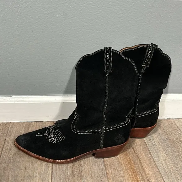 PATRICIA NASH Bergamo Western Mid-Shaft Boots size 9- EUC