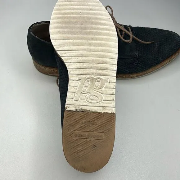 Paul Green Madrid Leather Suede Austrian Cork Oxford Shoes Sz 9.5