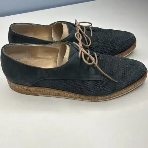 Paul Green Madrid Leather Suede Austrian Cork Oxford Shoes Sz 9.5