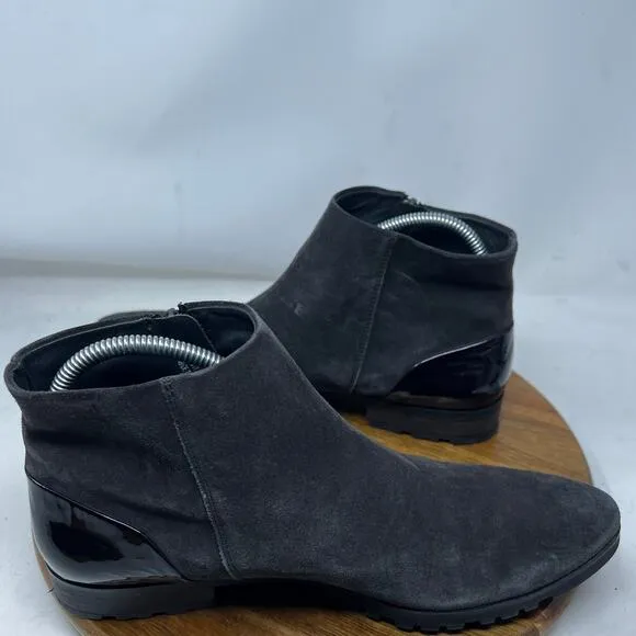 Paul Green Womens Suede Leather Dina Ankle Boots Gray Size 7.5‎