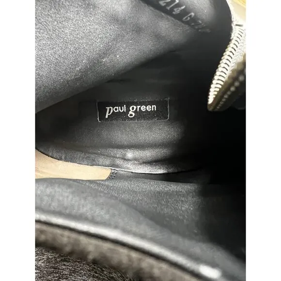 Paul Green Womens Suede Leather Dina Ankle Boots Gray Size 7.5‎