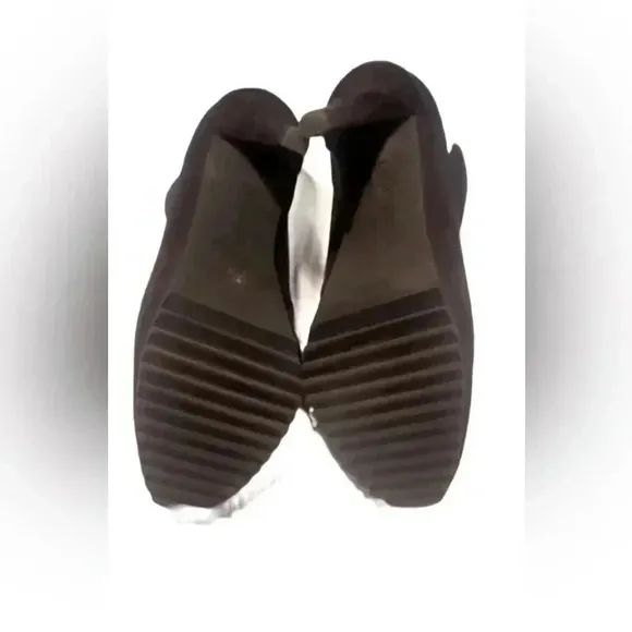 Pedro Garcia Black suede stylish day 2 nite platform Maryjane Velcro heel pump 8