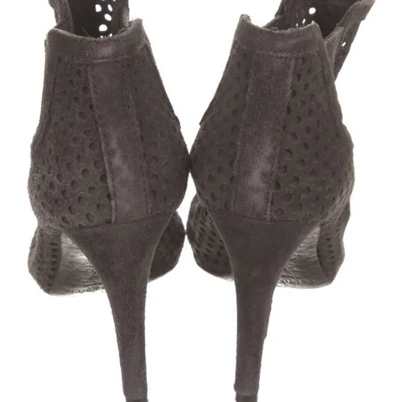 Pedro Garcia Peep Toe Ankle Boots Heels Shoes 9