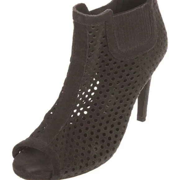 Pedro Garcia Peep Toe Ankle Boots Heels Shoes 9
