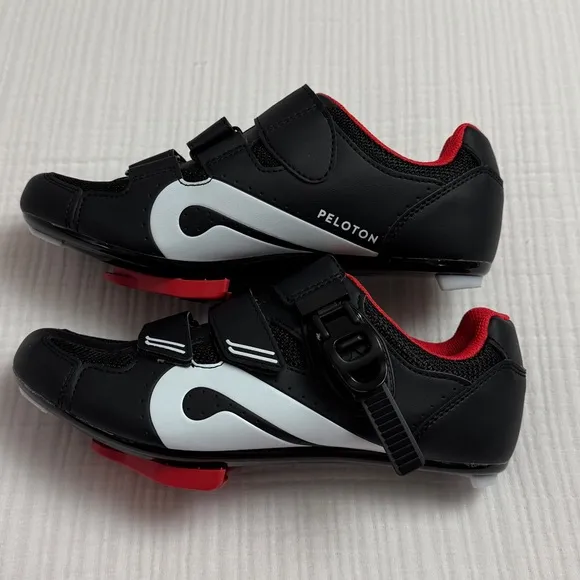Peloton Cycling Shoes Size 39 Quick Ratchet Clip, Hook &amp; Loop Straps Adjustable