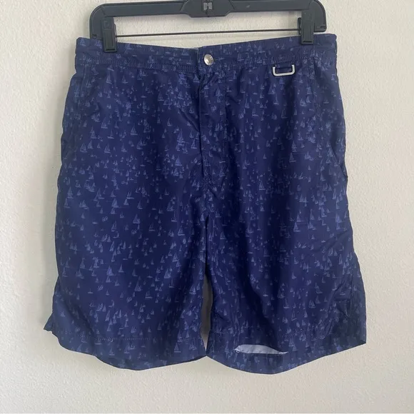 Peter Millar Collection Sail Boat Swim Trunks Board Shorts