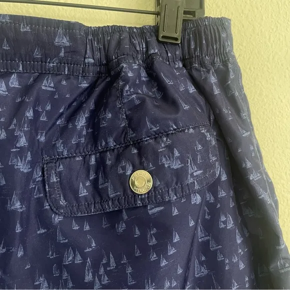 Peter Millar Collection Sail Boat Swim Trunks Board Shorts