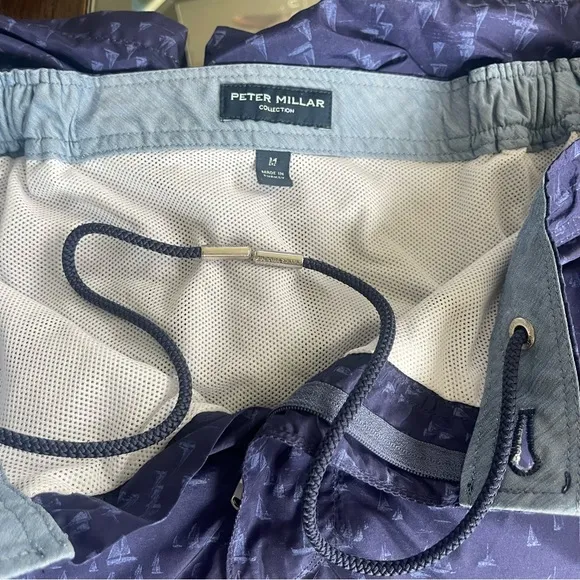 Peter Millar Collection Sail Boat Swim Trunks Board Shorts