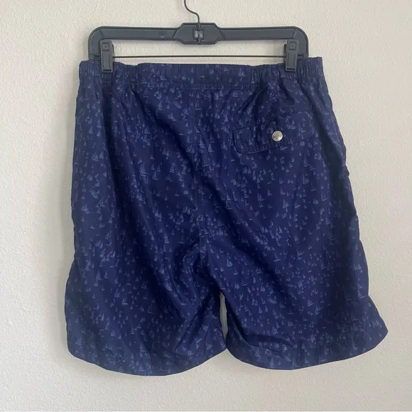 Peter Millar Collection Sail Boat Swim Trunks Board Shorts