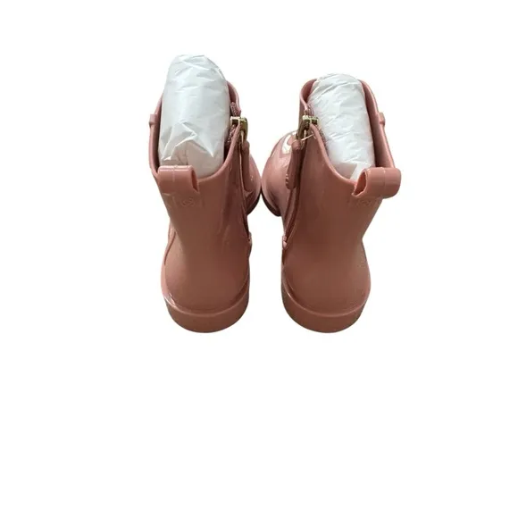 Petite Jolie NWT Antique Rose Pink Ankle Rain Boots 10