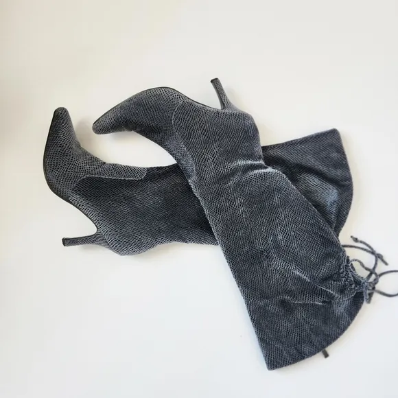 Pierre Dumas Fabric Knee High Boots