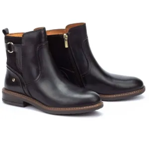 Pikolinos Aldaya Black Leather Classic High Ankle Boots Booties - Sz 40, NWOB