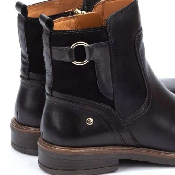 Pikolinos Aldaya Black Leather Classic High Ankle Boots Booties - Sz 40, NWOB