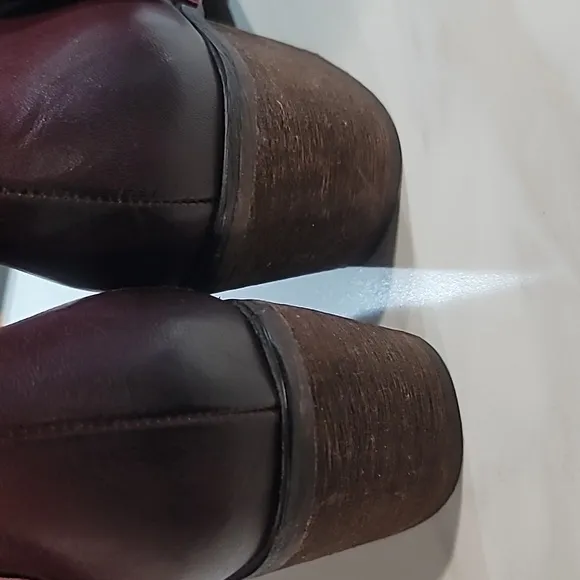 PIKOLINOS Andorra Women Burgundy Leather Ankle boots Fringed Booties 39 US 8.5-9