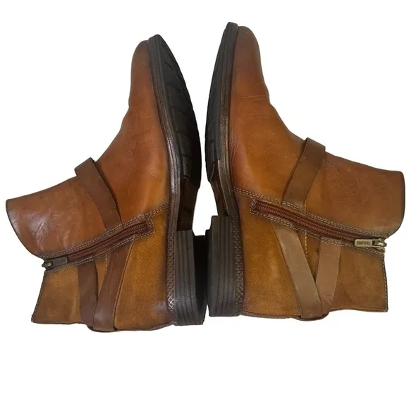 Pikolinos Ankle Boots Brown Leather Size 39 8.5