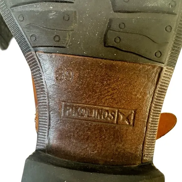 Pikolinos Ankle Boots Brown Leather Size 39 8.5