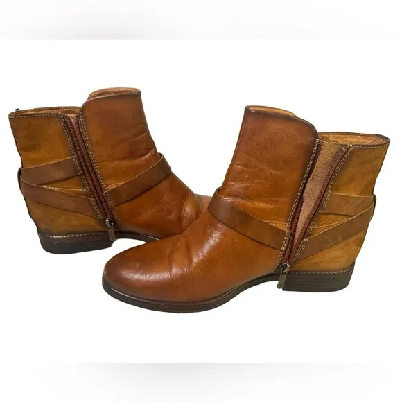 Pikolinos Ankle Boots Brown Leather Size 39 8.5