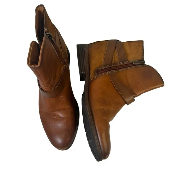 Pikolinos Ankle Boots Brown Leather Size 39 8.5