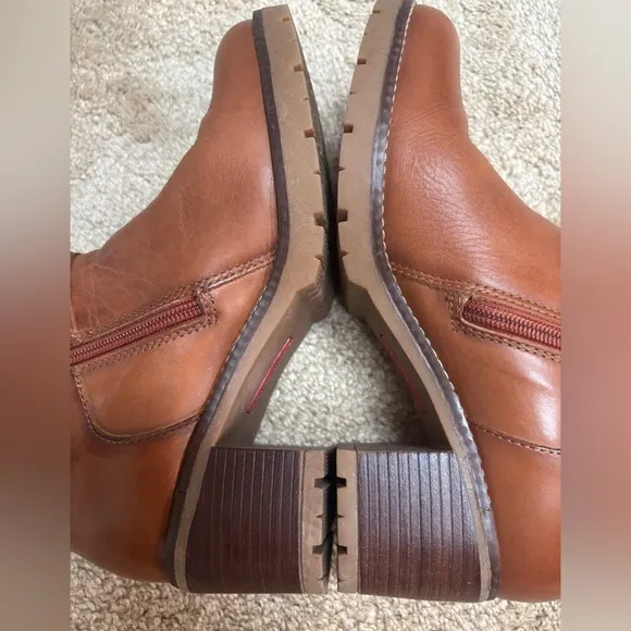 PIKOLINOS CLASSIC TALL BROWN LEATHER STRAPPY WOMENS BOOTS SZ 6 NWOT!
