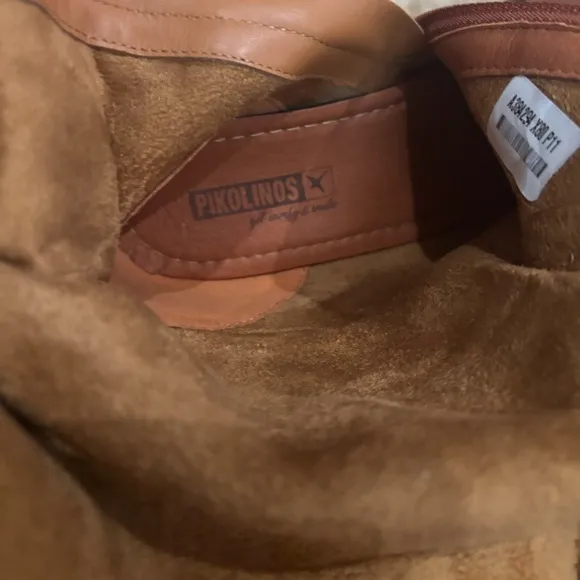 PIKOLINOS CLASSIC TALL BROWN LEATHER STRAPPY WOMENS BOOTS SZ 6 NWOT!