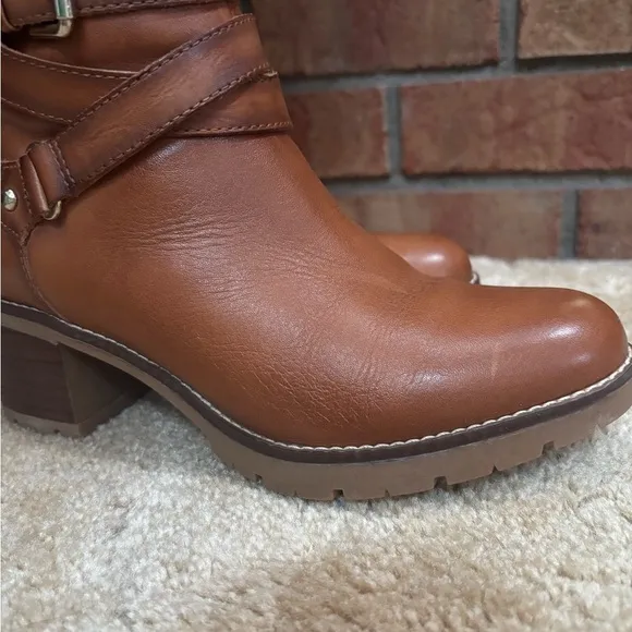 PIKOLINOS CLASSIC TALL BROWN LEATHER STRAPPY WOMENS BOOTS SZ 6 NWOT!