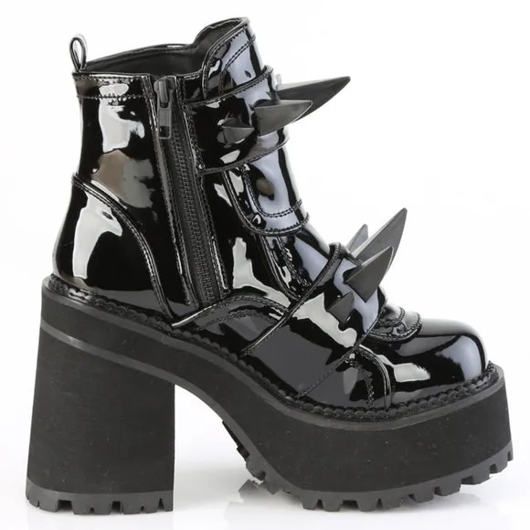 Platform Gothic Heel Ankle Boots