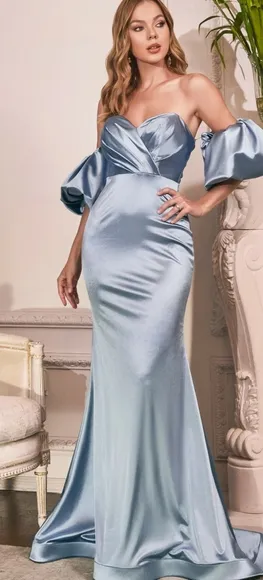 Plus size purple lavender, blue, emerald, pink, black, red mermaid long dress