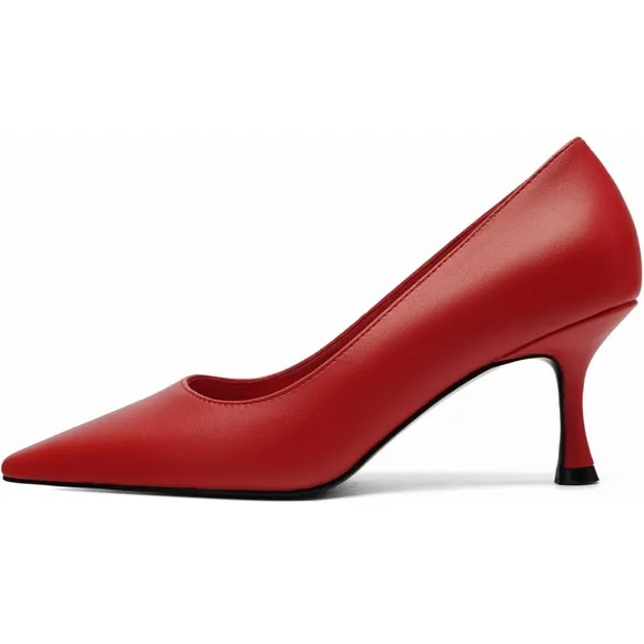 Pointed Pumps Sexy Stiletto Heels Closed Comfortable Stylish Slip-On Dress Shoes