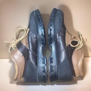 Polo Ralph Lauren Dover Duck Ankle Boots Size 9D Brown Leather Lace Up Buckle