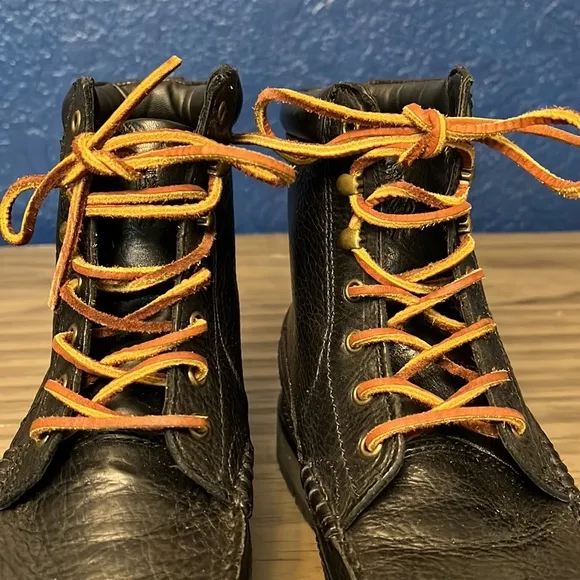 POLO RALPH LAUREN MEN’S WILINGCOTT BLACK LEATHER BOOTS 9D