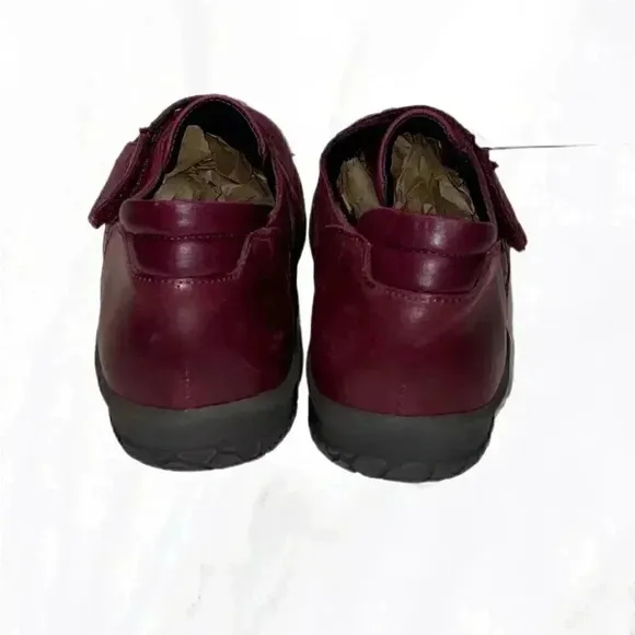Portofino “ Berenjena Stretch“ orthodox friendly burgundy leather shoes 7