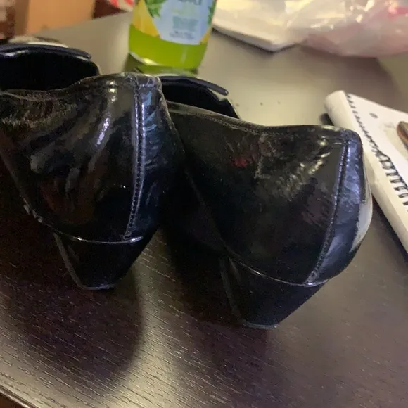 🔥PRADA Black  Leather adjustable Loafer Women’s shoes 36.5
