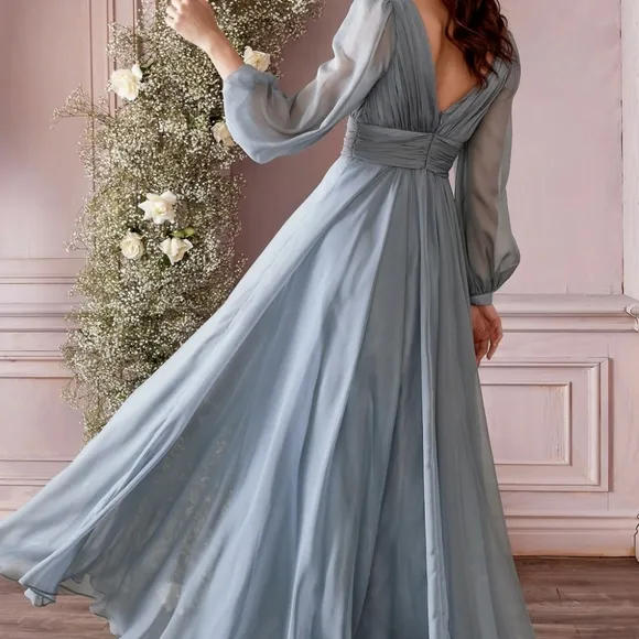 prom dress, black formal dress, long sleeve floor length blue, purple, red