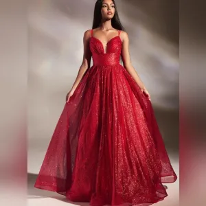 Prom dress, red,black,royal,emerald,silver,pink, open back layered ball gown