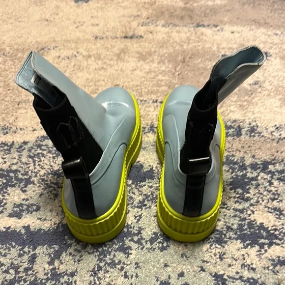Puma Ankle Boots in Blue and Yellow