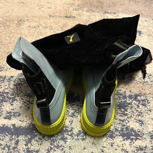Puma Ankle Boots in Blue and Yellow