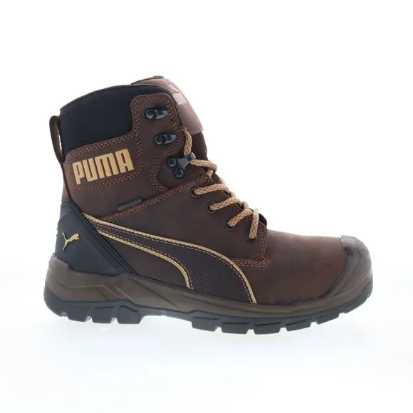 Puma Safety Mens Conquest Soft Toe CTX High Waterproof EH SR Brown Boots (NWT)