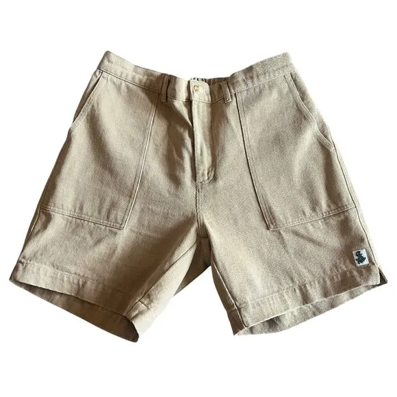 Quaker Marine Supply Ventura Short in Sand Ranger Twill Womens Elastic Waist LG