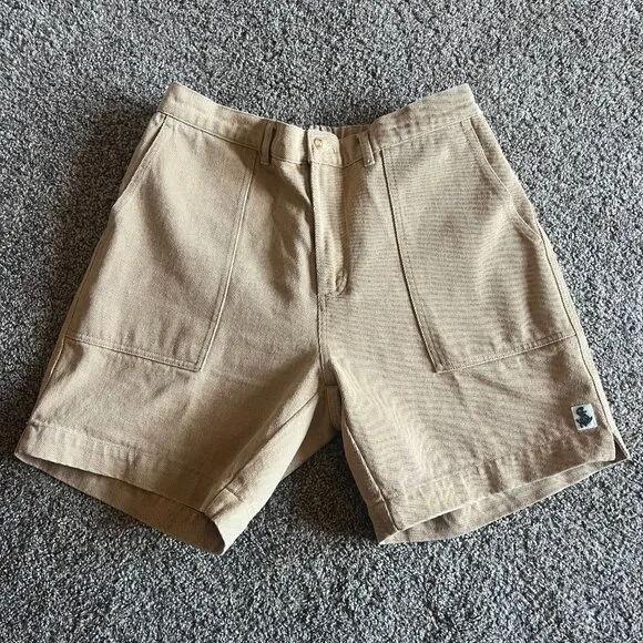 Quaker Marine Supply Ventura Short in Sand Ranger Twill Womens Elastic Waist LG
