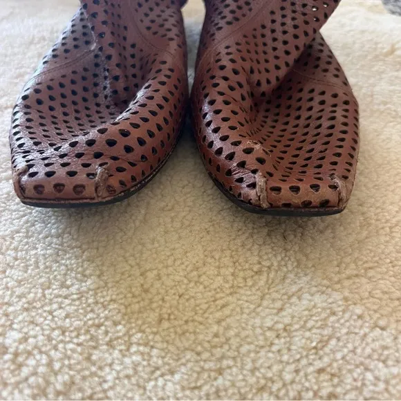 Rachel Comey Cove Ankle Boots Perforated Leather