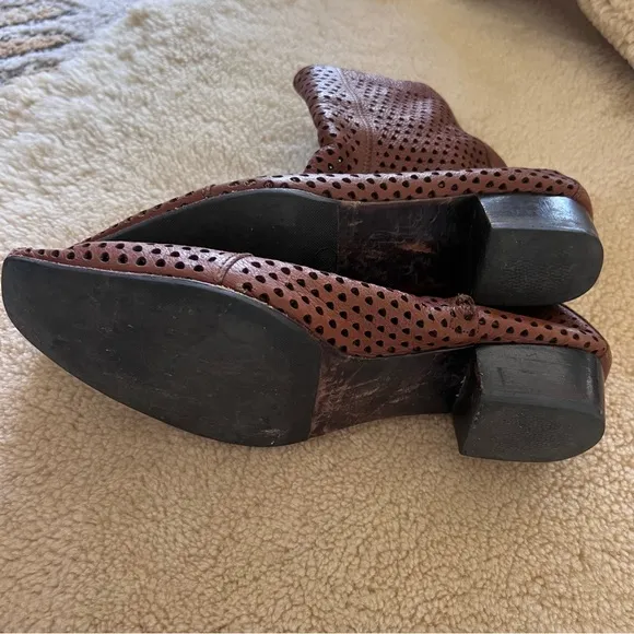 Rachel Comey Cove Ankle Boots Perforated Leather