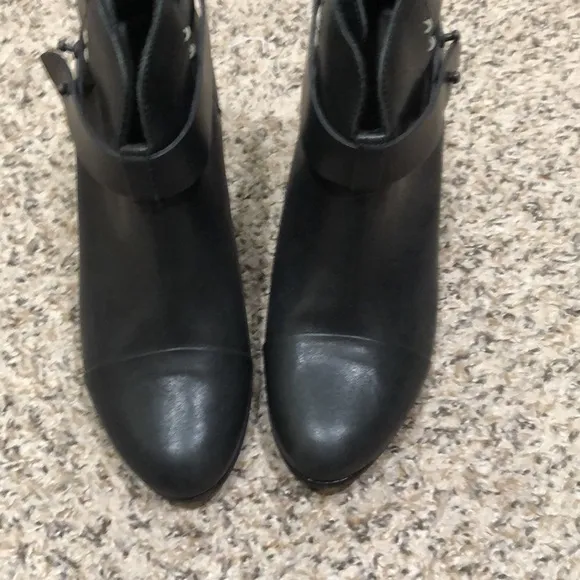 Rag &amp; Bone Harris Ankle Boots Booties Size 37 US 7 Black Leather