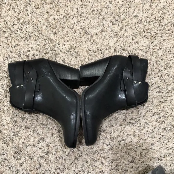 Rag &amp; Bone Harris Ankle Boots Booties Size 37 US 7 Black Leather